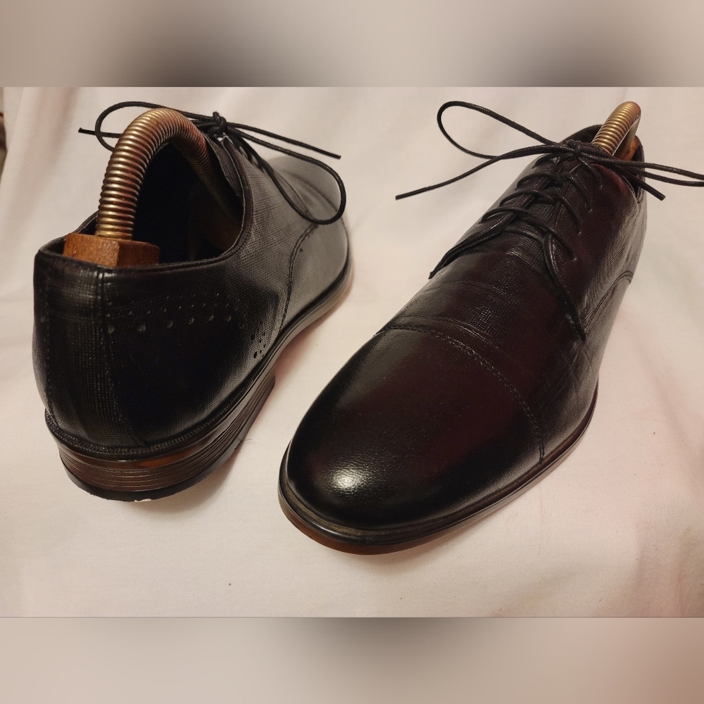 RedTape Mens Oxford Shoes Sz 12 M Black